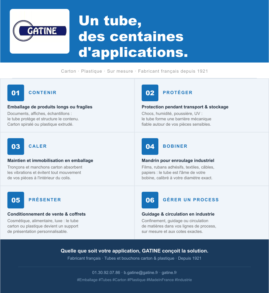 GATINE_applications_tube